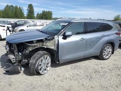 Toyota Highlander Limited salvage cars for sale: 2021 Toyota Highlander Limited