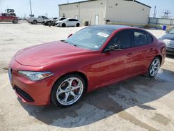 Salvage cars for sale at Haslet, TX auction: 2018 Alfa Romeo Giulia TI Q4