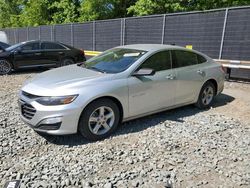 Salvage cars for sale at Waldorf, MD auction: 2021 Chevrolet Malibu LS