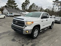 Salvage trucks for sale at North Billerica, MA auction: 2015 Toyota Tundra Double Cab SR/SR5
