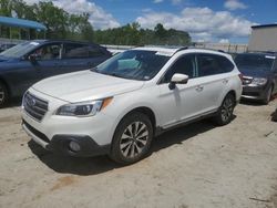 Salvage cars for sale at Spartanburg, SC auction: 2017 Subaru Outback Touring