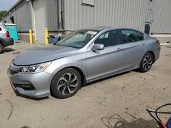 Salvage cars for sale at West Mifflin, PA auction: 2016 Honda Accord EXL