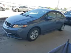 Honda salvage cars for sale: 2013 Honda Civic LX