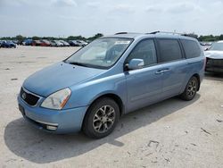 Salvage cars for sale from Copart San Antonio, TX: 2014 KIA Sedona LX