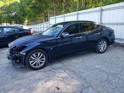 Salvage cars for sale at Austell, GA auction: 2017 Infiniti Q70 3.7