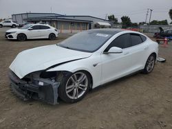 Salvage cars for sale at San Diego, CA auction: 2014 Tesla Model S