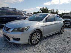 Salvage cars for sale from Copart Opa Locka, FL: 2014 Honda Accord EXL