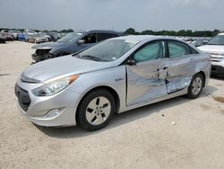 Salvage cars for sale at San Antonio, TX auction: 2011 Hyundai Sonata Hybrid