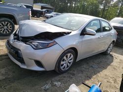 Salvage cars for sale at Seaford, DE auction: 2015 Toyota Corolla L