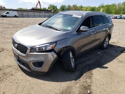 Salvage cars for sale at Hillsborough, NJ auction: 2017 KIA Sorento LX