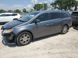 Salvage cars for sale at Riverview, FL auction: 2012 Honda Odyssey EXL