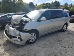 Salvage cars for sale at Mendon, MA auction: 2010 Toyota Sienna XLE