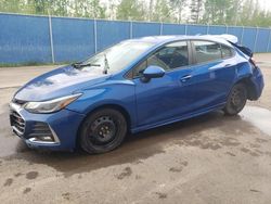 Salvage cars for sale at Moncton, NB auction: 2019 Chevrolet Cruze LT