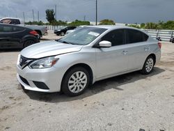Salvage cars for sale from Copart Miami, FL: 2017 Nissan Sentra S