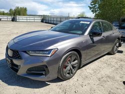 Acura tlx Tech a salvage cars for sale: 2021 Acura TLX Tech A