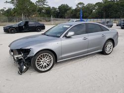 Salvage cars for sale from Copart Fort Pierce, FL: 2016 Audi A6 Premium Plus