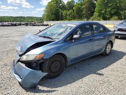 Salvage cars for sale at Concord, NC auction: 2010 Honda Civic VP
