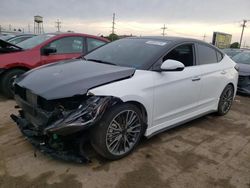Salvage cars for sale from Copart Chicago Heights, IL: 2018 Hyundai Elantra Sport