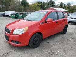 Salvage cars for sale at Mendon, MA auction: 2010 Chevrolet Aveo LS
