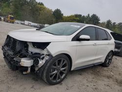 Salvage cars for sale at Mendon, MA auction: 2016 Ford Edge Sport