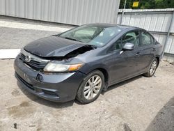 Salvage cars for sale from Copart West Mifflin, PA: 2012 Honda Civic EXL