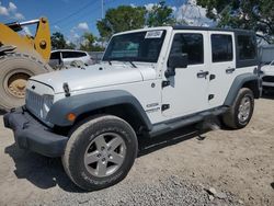 Salvage cars for sale at Riverview, FL auction: 2014 Jeep Wrangler Unlimited Sport
