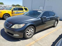 Salvage cars for sale from Copart Sacramento, CA: 2007 Lexus LS 460L