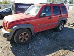 Salvage cars for sale from Copart Arlington, WA: 2003 Jeep Liberty Sport