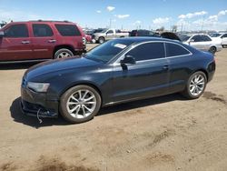 Salvage cars for sale from Copart Brighton, CO: 2013 Audi A5 Premium