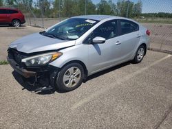 Salvage cars for sale at Woodhaven, MI auction: 2015 KIA Forte LX