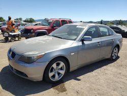 BMW salvage cars for sale: 2005 BMW 525 I