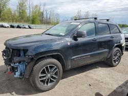 Salvage cars for sale at Leroy, NY auction: 2017 Jeep Grand Cherokee Trailhawk