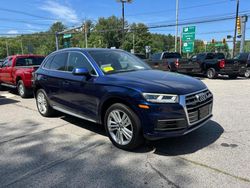 Salvage cars for sale at North Billerica, MA auction: 2018 Audi Q5 Premium Plus