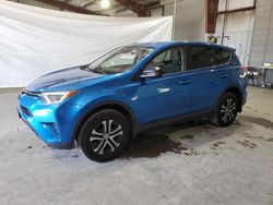 Salvage cars for sale at North Billerica, MA auction: 2018 Toyota Rav4 LE