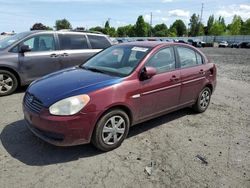 Salvage cars for sale from Copart Portland, OR: 2007 Hyundai Accent GLS