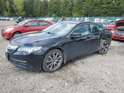 Salvage cars for sale from Copart Graham, WA: 2015 Acura TLX Tech