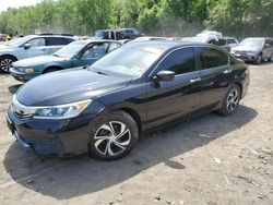 Salvage cars for sale from Copart Duryea, PA: 2017 Honda Accord LX