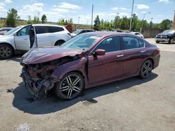 Salvage cars for sale from Copart Gaston, SC: 2016 Honda Accord Sport