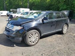 Salvage cars for sale from Copart East Granby, CT: 2008 Ford Edge Limited