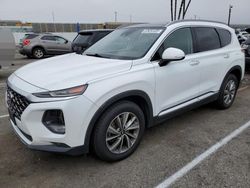 Salvage cars for sale from Copart Van Nuys, CA: 2019 Hyundai Santa FE Limited