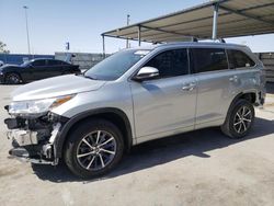 Toyota Highlander Vehiculos salvage en venta: 2018 Toyota Highlander SE