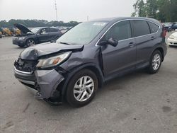 Salvage cars for sale at Dunn, NC auction: 2016 Honda CR-V EX