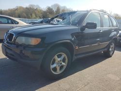 Salvage cars for sale at Assonet, MA auction: 2003 BMW X5 3.0I