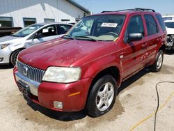 Salvage cars for sale at Pekin, IL auction: 2005 Mercury Mariner