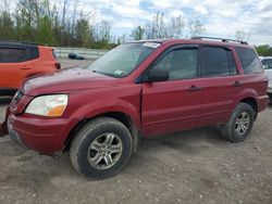 Salvage cars for sale from Copart Leroy, NY: 2005 Honda Pilot EXL