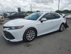 Salvage cars for sale from Copart Miami, FL: 2020 Toyota Camry LE