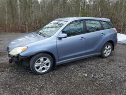 Salvage cars for sale from Copart Bowmanville, ON: 2005 Toyota Corolla Matrix XR