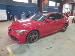 Salvage cars for sale at East Granby, CT auction: 2020 Alfa Romeo Giulia TI