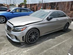 Salvage cars for sale from Copart Wilmington, CA: 2019 Mercedes-Benz C300