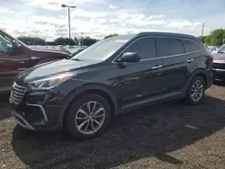Salvage cars for sale at East Granby, CT auction: 2017 Hyundai Santa FE SE